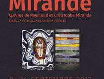 Affiche de l'exposition "Alchimie Mirande", œuvres de Raymond et Chrstophe Mirande - Agrandir l'image, .JPG 86,3 Ko (fenêtre modale)